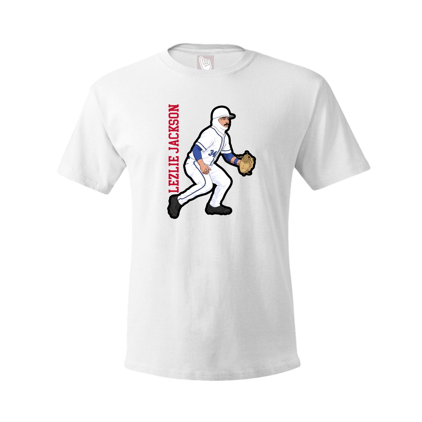 Tee — Name Vertical in White