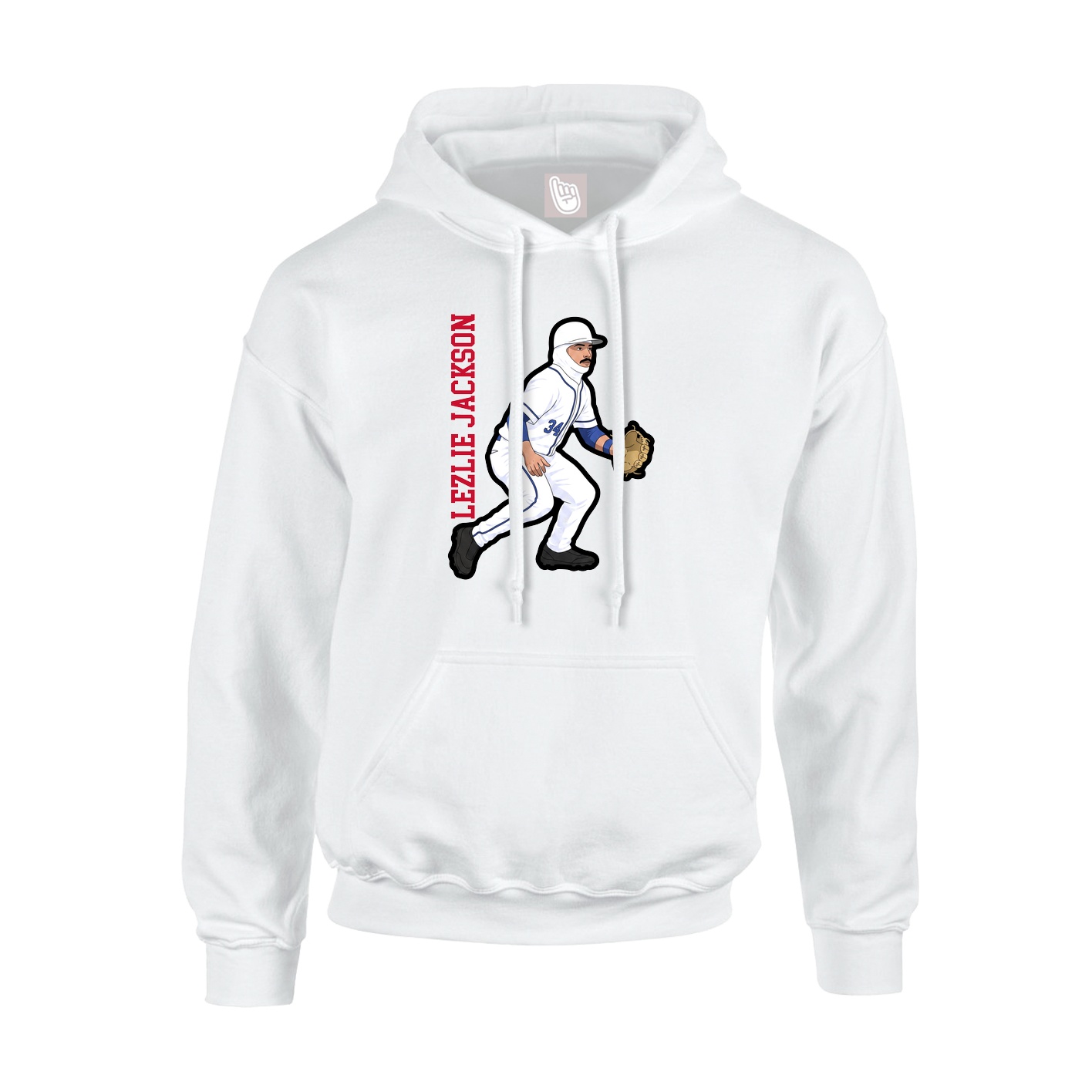 Hoodie — Name Vertical in White