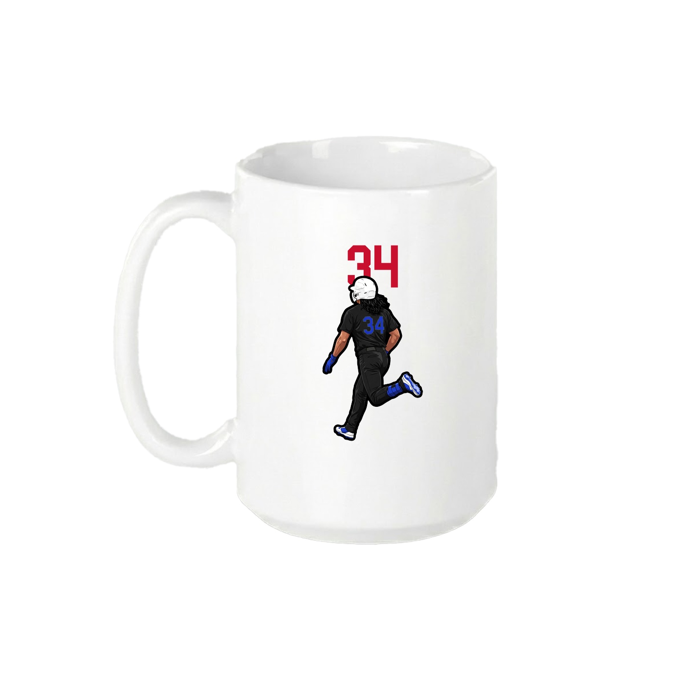 15oz Coffee Mug — Number Top in White