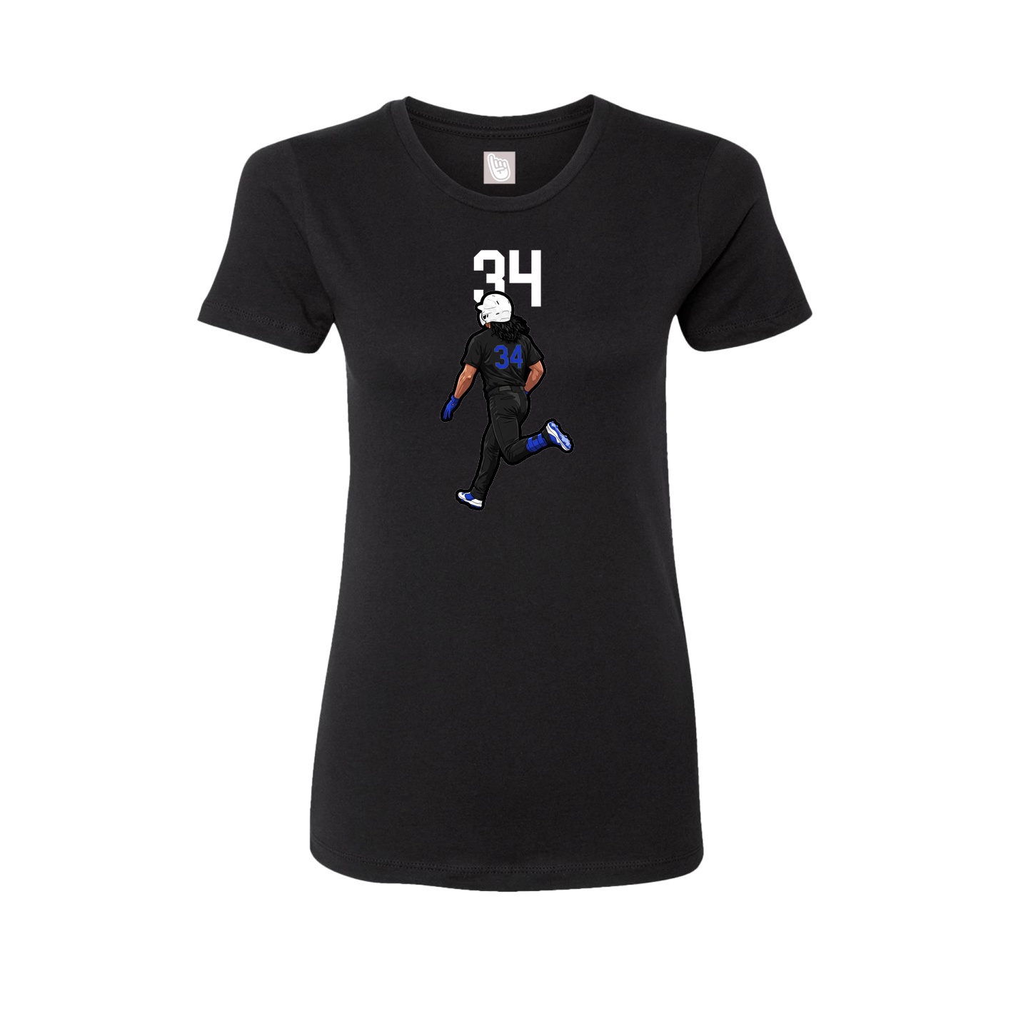 Womens Tee — Number Top in Black