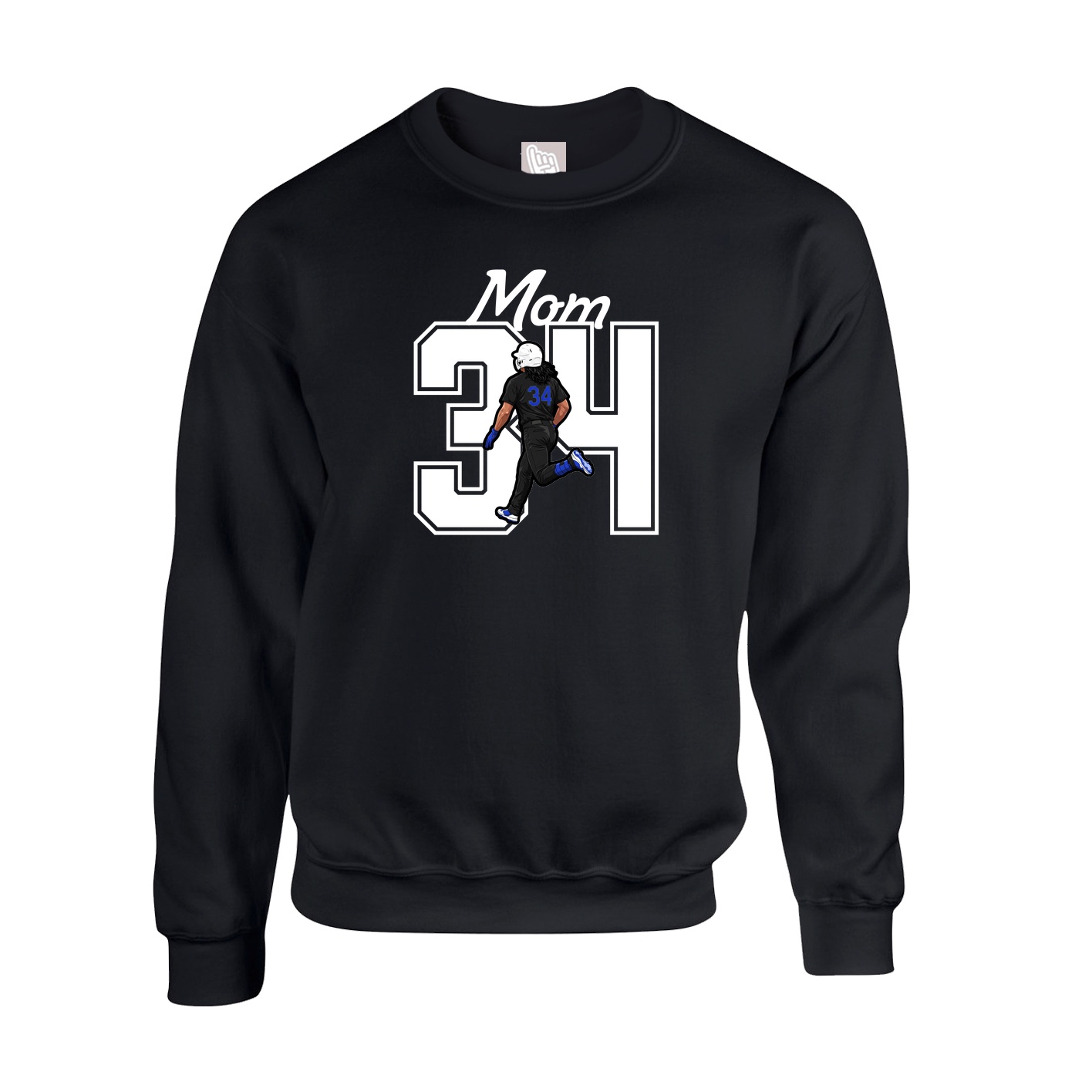 Fleece Crew — Mothers Day Shirsey in Black