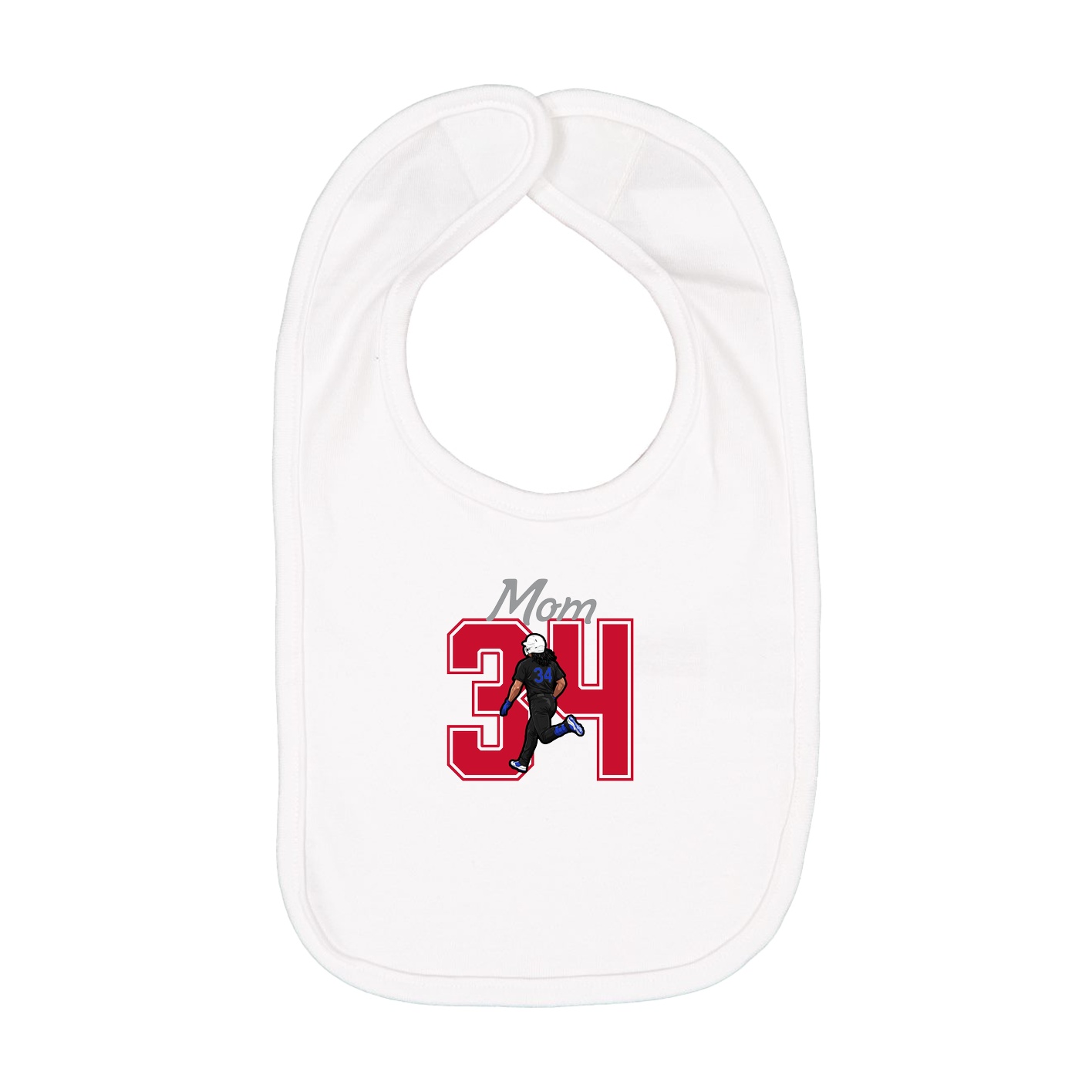 Infant Bib — Mothers Day Shirsey in White