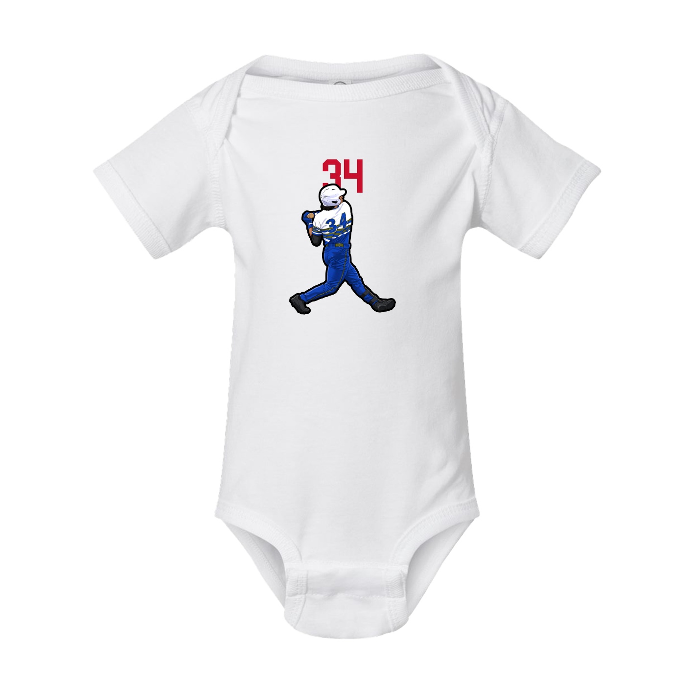 Baby Onesie — Number Top in White