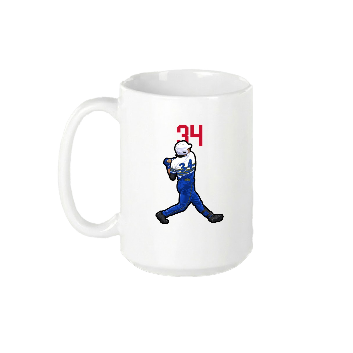 15oz Coffee Mug — Number Top in White
