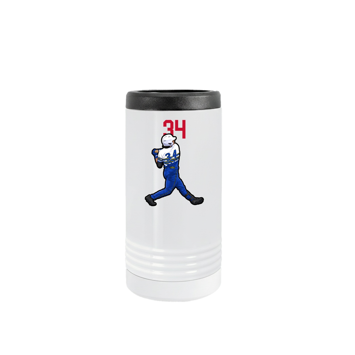 Slim Beverage Holder — Number Top in White