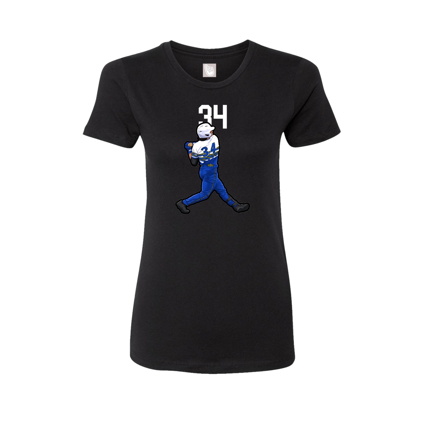 Womens Tee — Number Top in Black