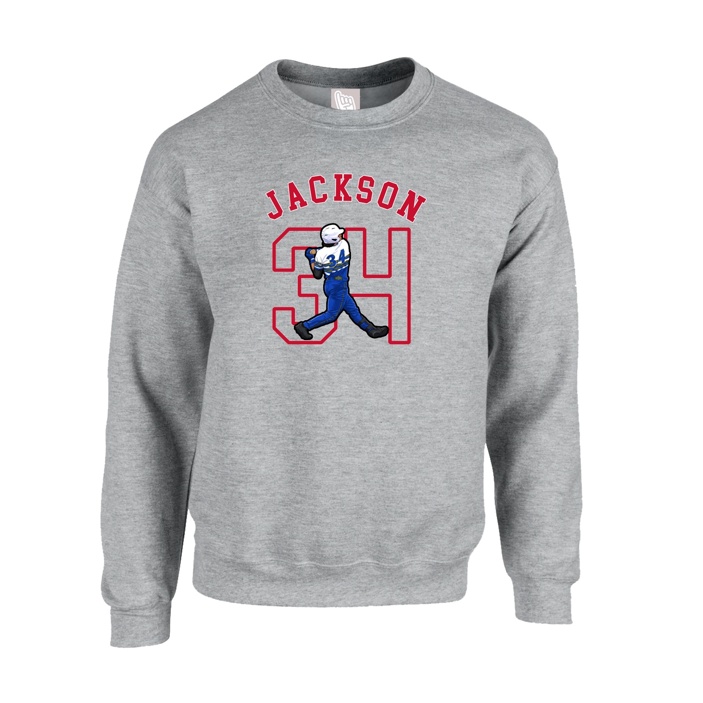 Fleece Crew — Shirsey Arch in Grey