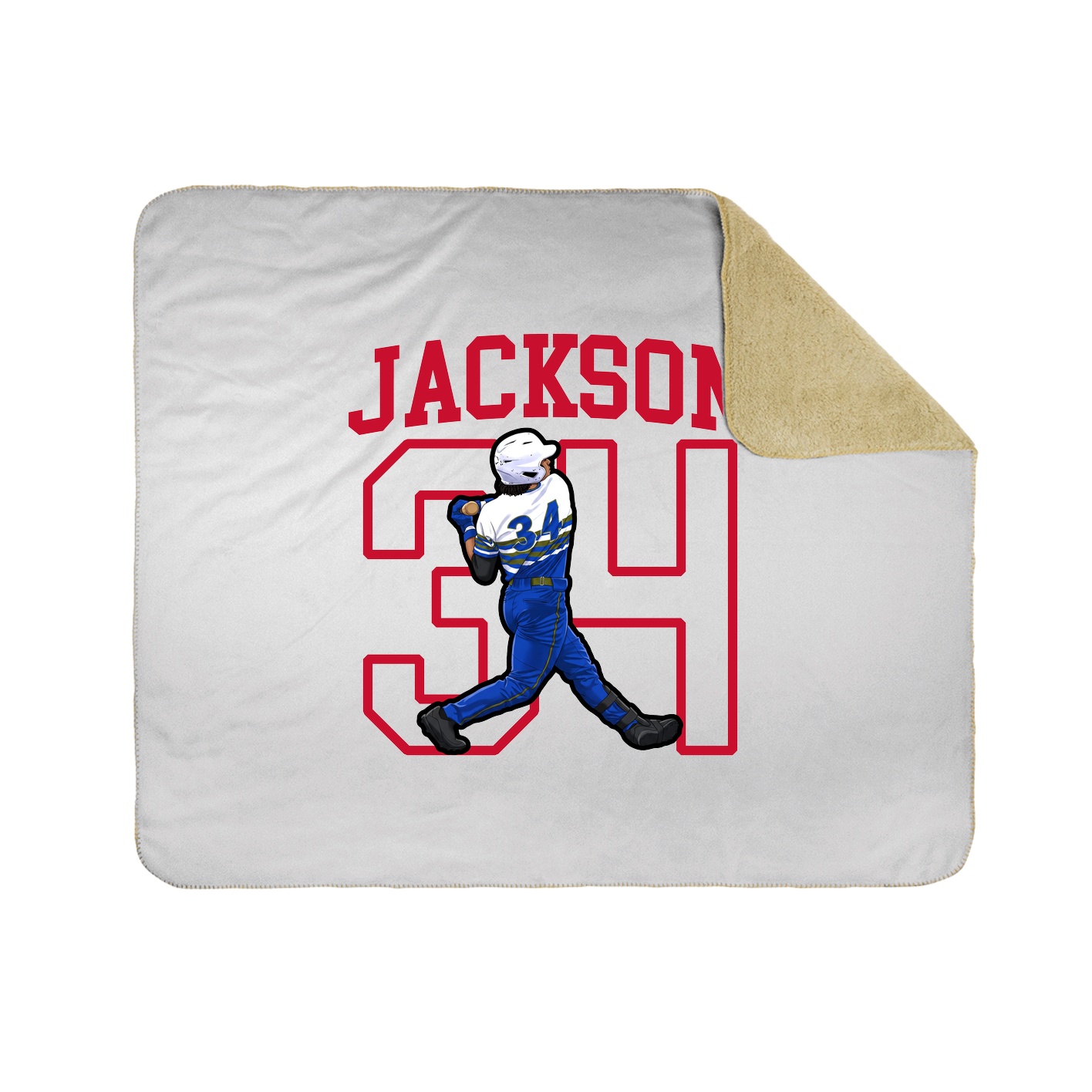 50x60 Sherpa Lined Throw Blanket