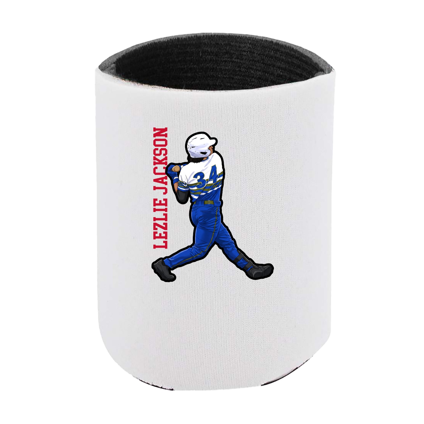 Can Holder — Name Vertical in White