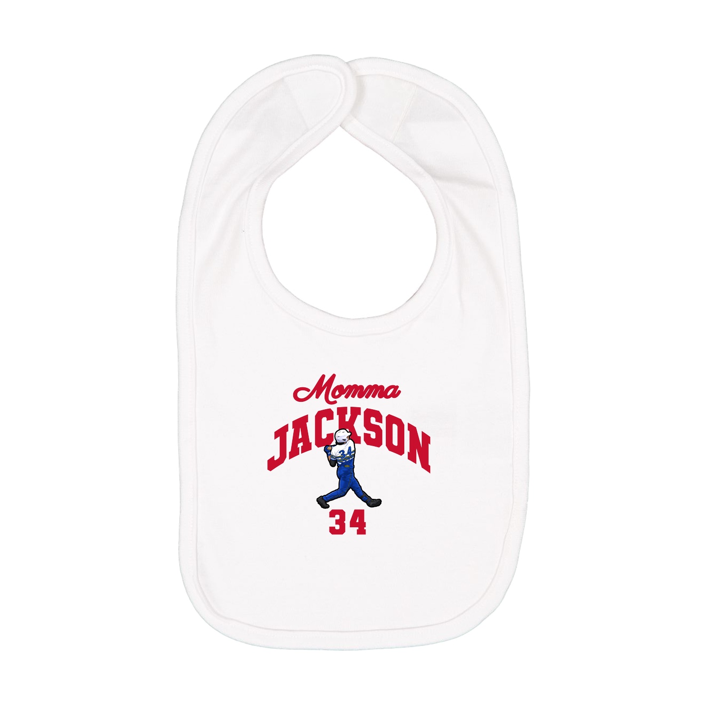 Infant Bib — Mothers Day Arch in White
