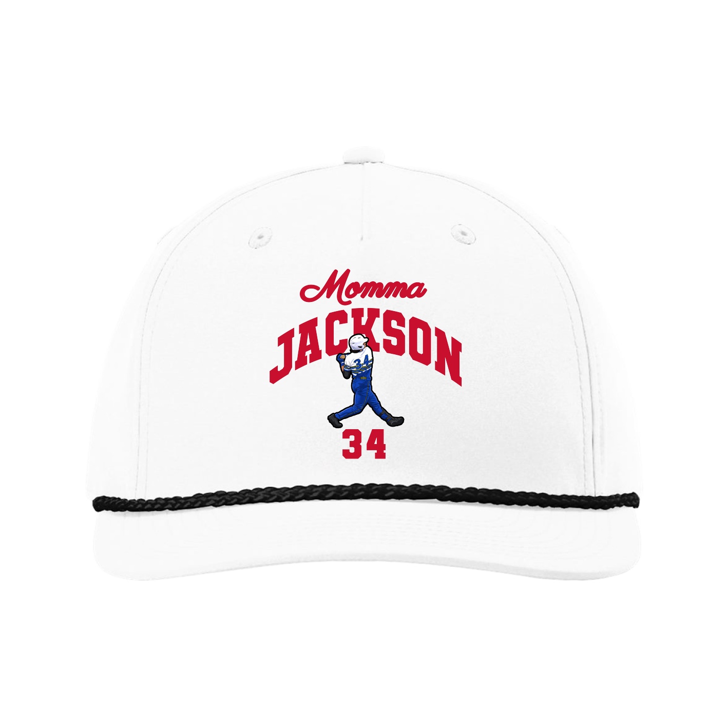 Five-Panel Classic Rope Cap — Mothers Day Arch in White
