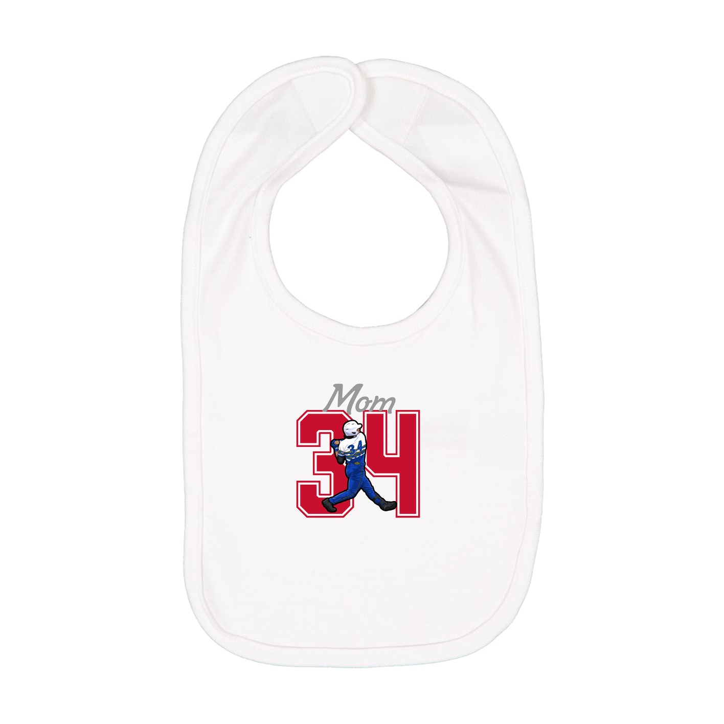 Infant Bib — Mothers Day Shirsey in White
