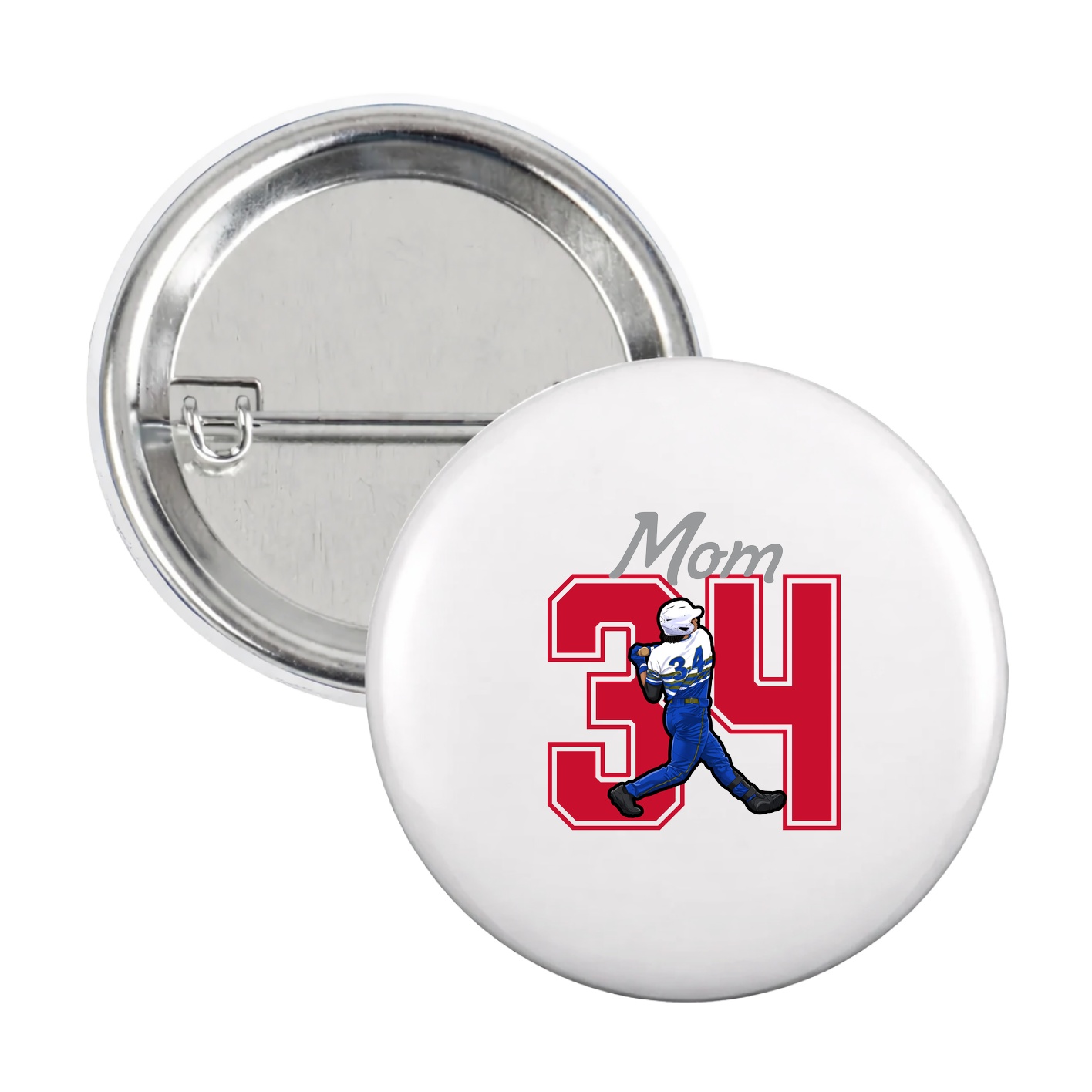 Game Day Button — Mothers Day Shirsey in White