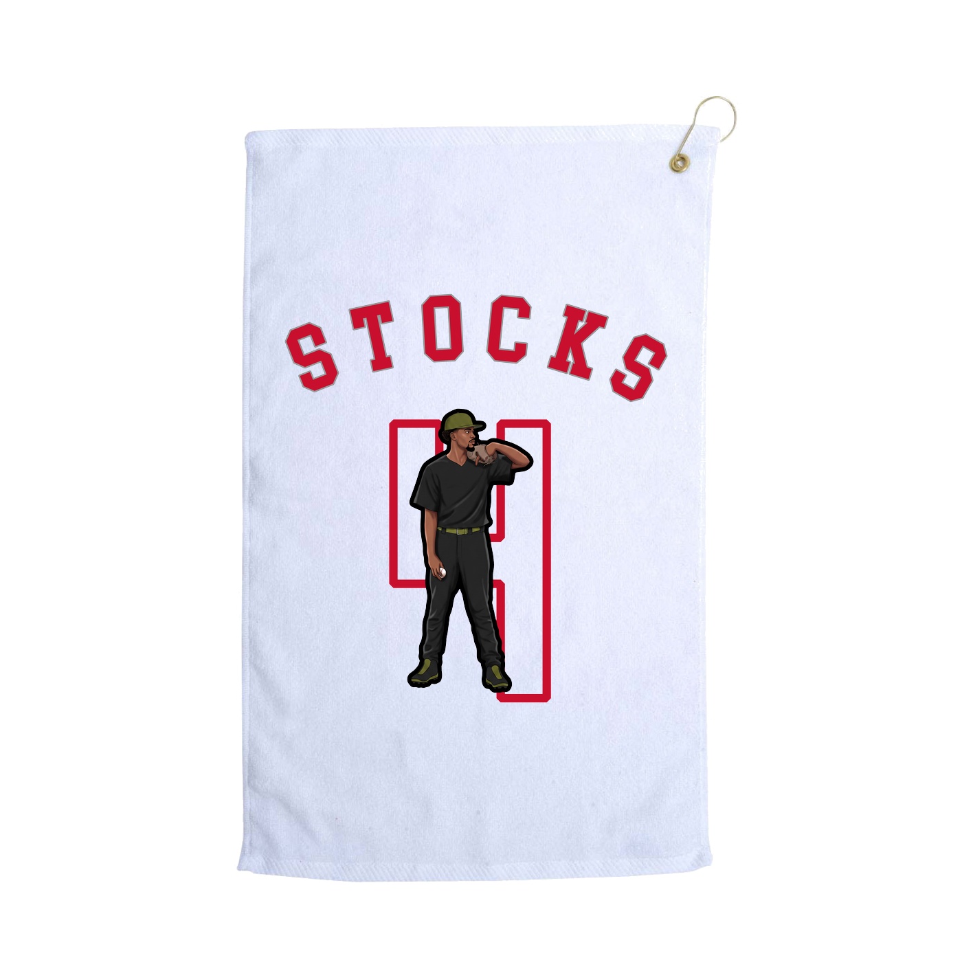 Golf Towel — Shirsey Arch in White