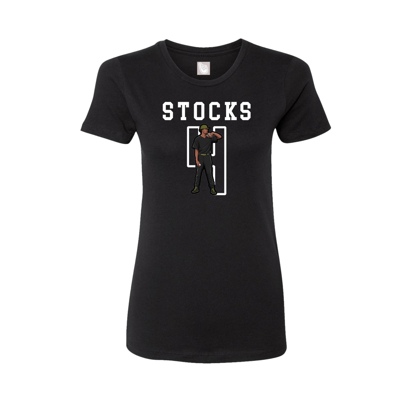 Fitted Women's Tee — Shirsey in Black