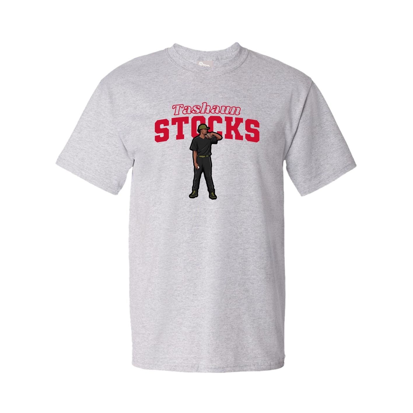 Youth Tee — Name Arch in Grey