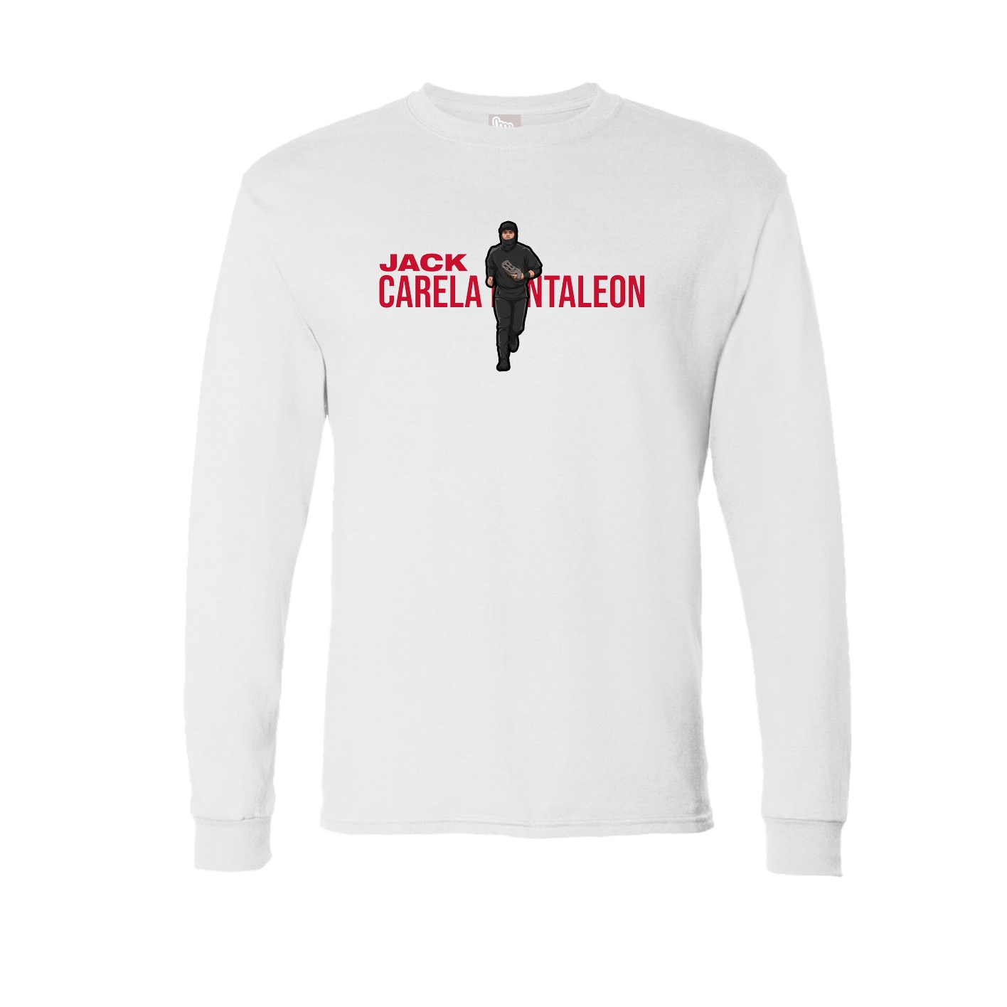 Long Sleeve Tee — Player Name in White