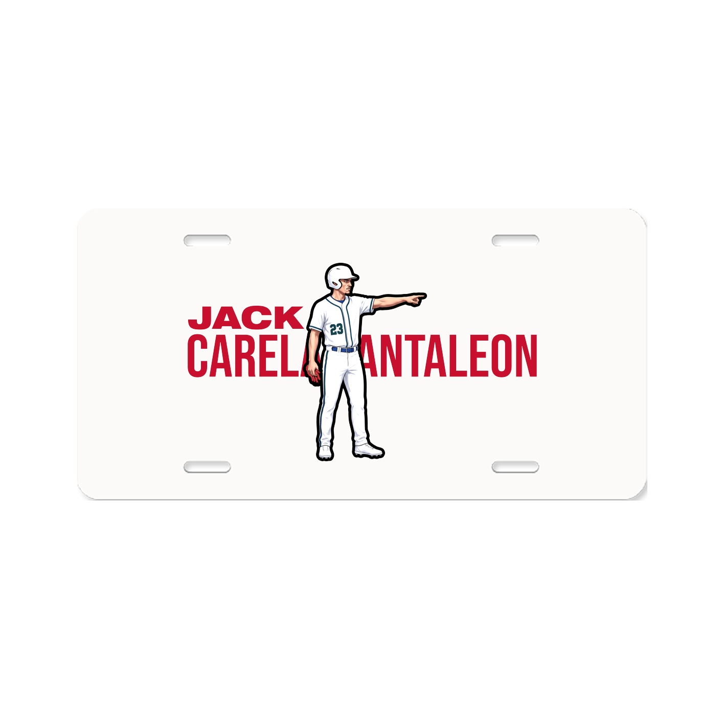 License Plate — Player Name in Classic