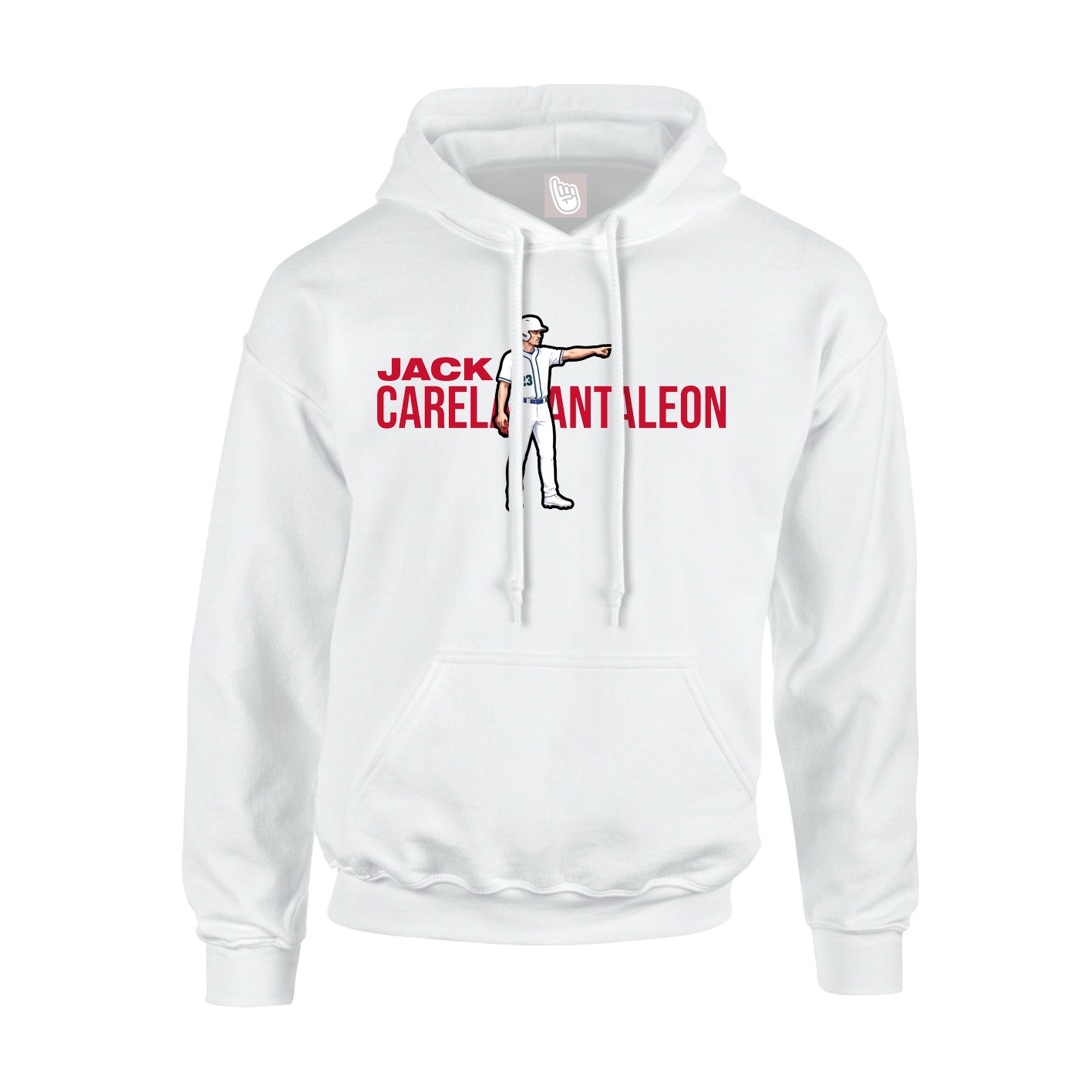 Youth Hoodie — Player Name in White