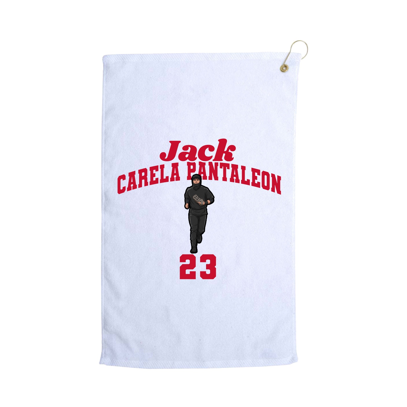 Golf Towel — Signature Arch in White