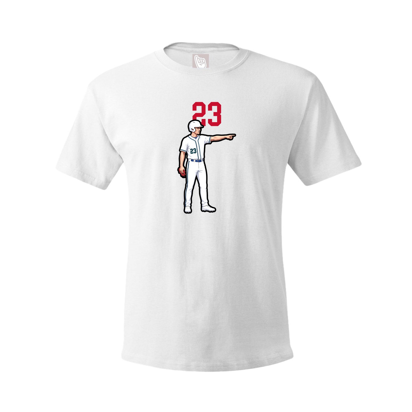 Tee — Number Top in White