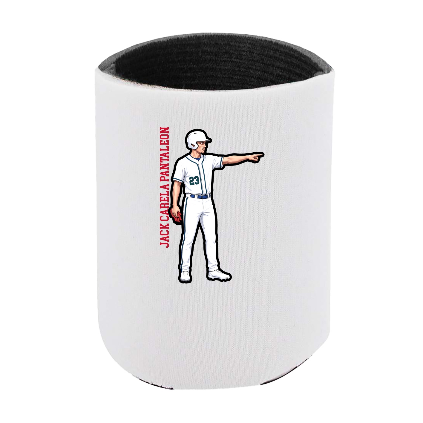 Can Holder — Name Vertical in White