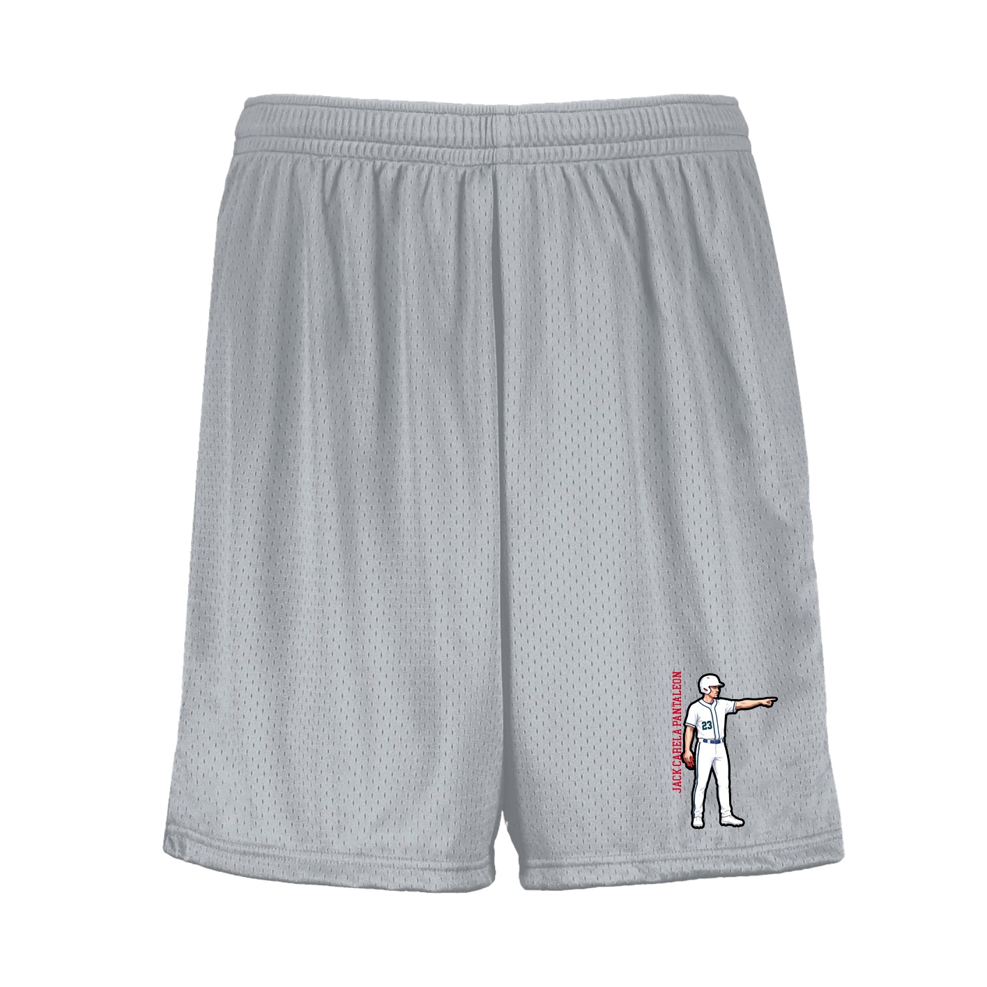 Shorts — Name Vertical in Silver