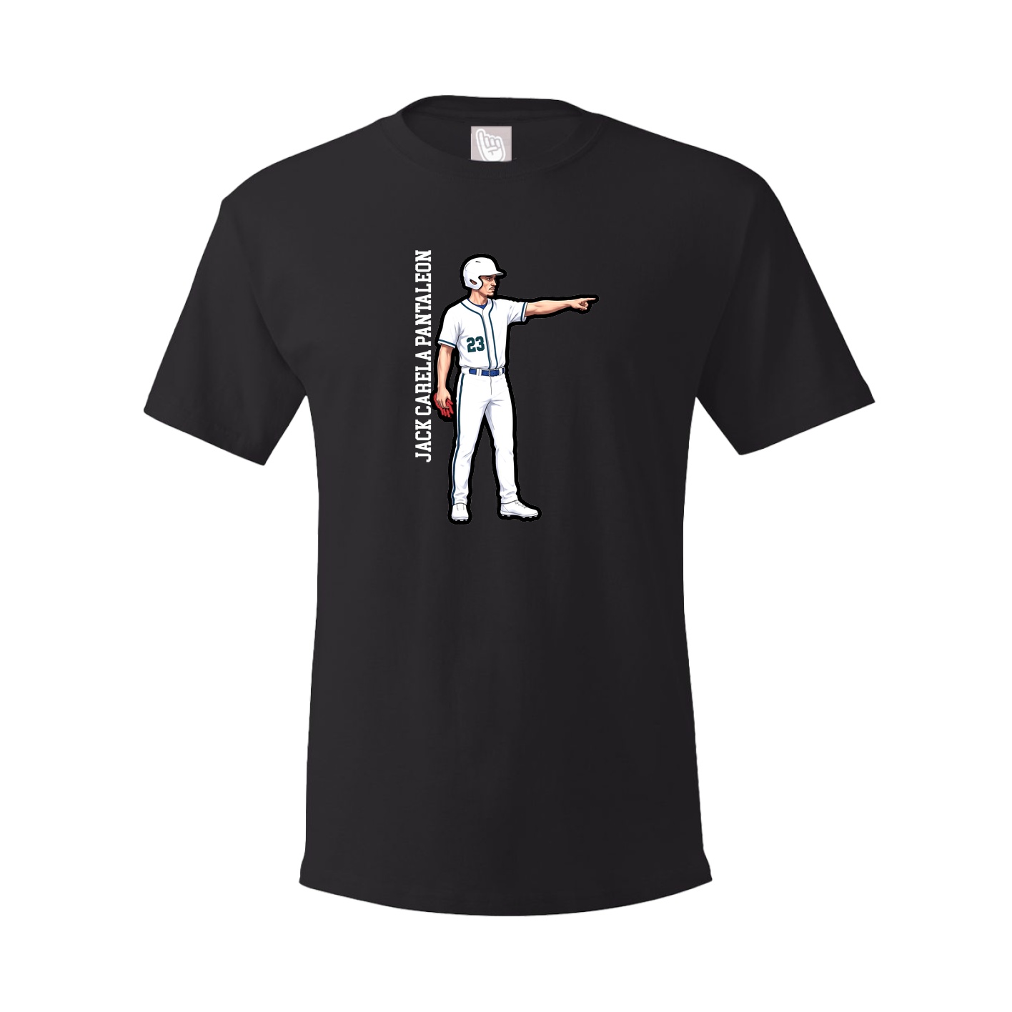 Tee — Name Vertical in Black