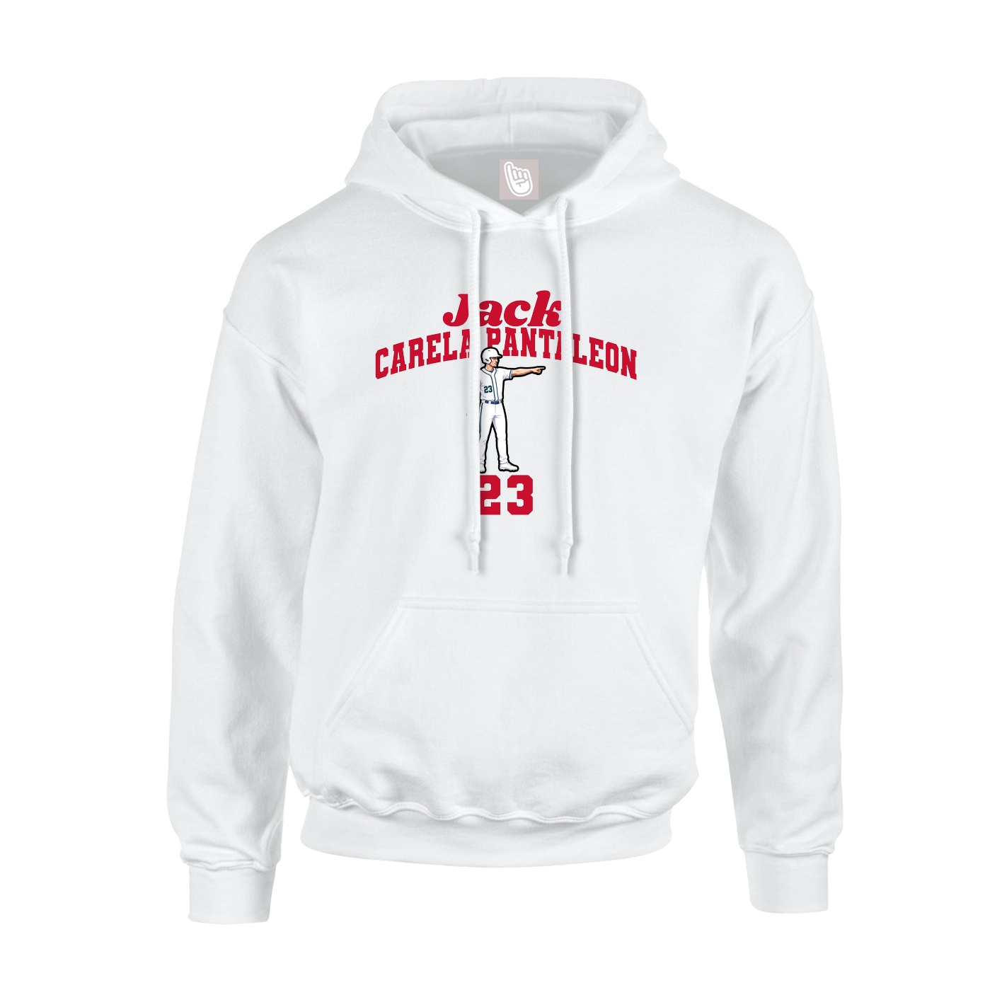 Hoodie — Signature Arch in White