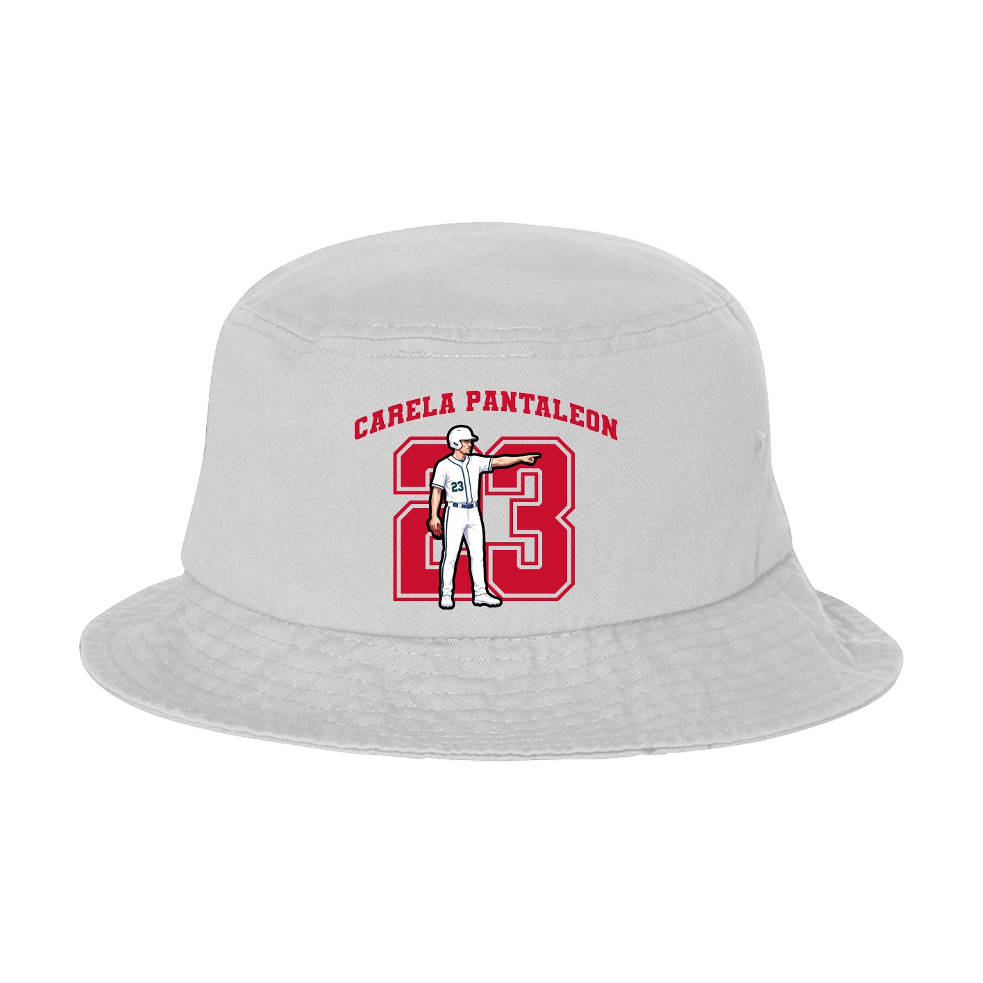 Bucket Cap — Number in White