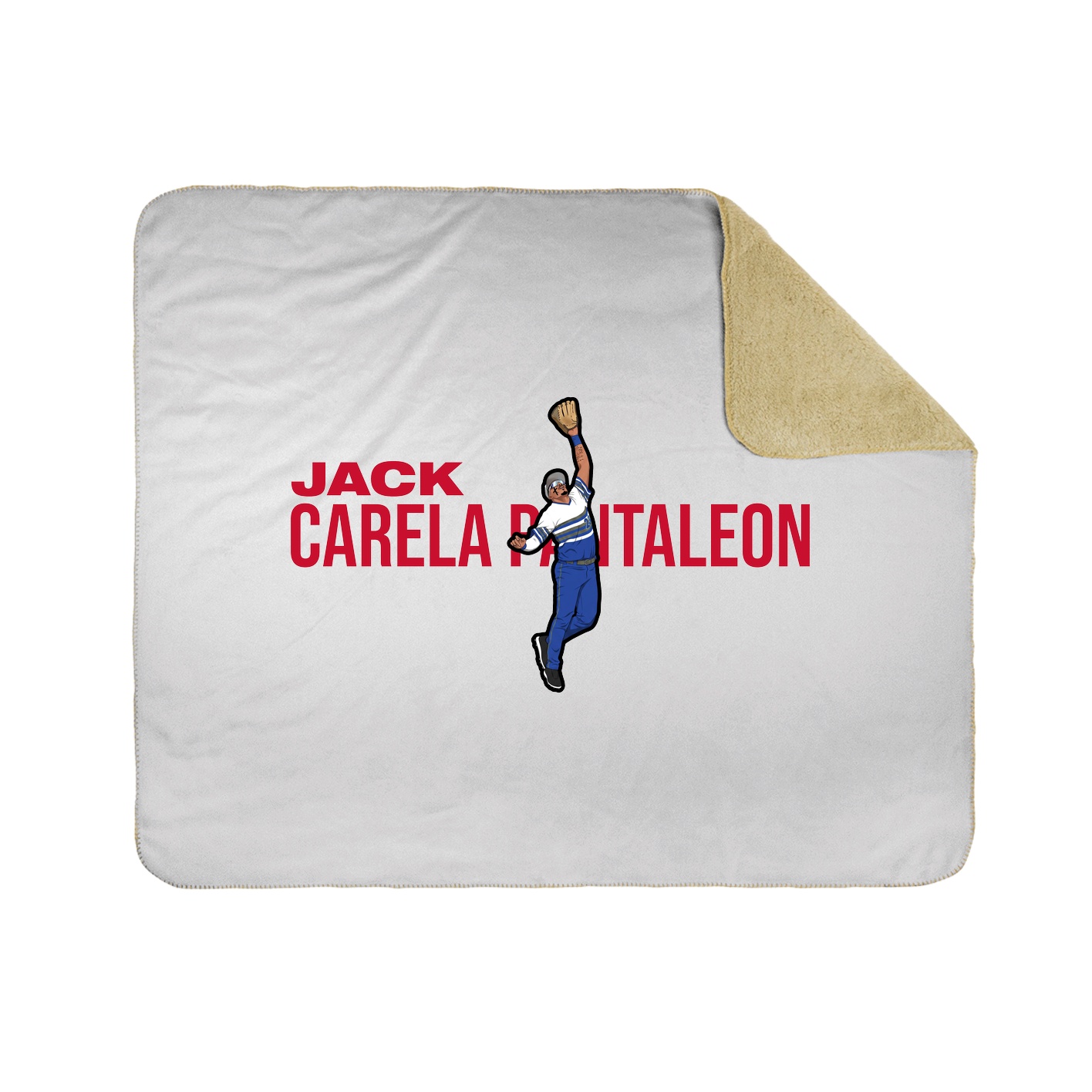 Throw Blanket — Player Name in White