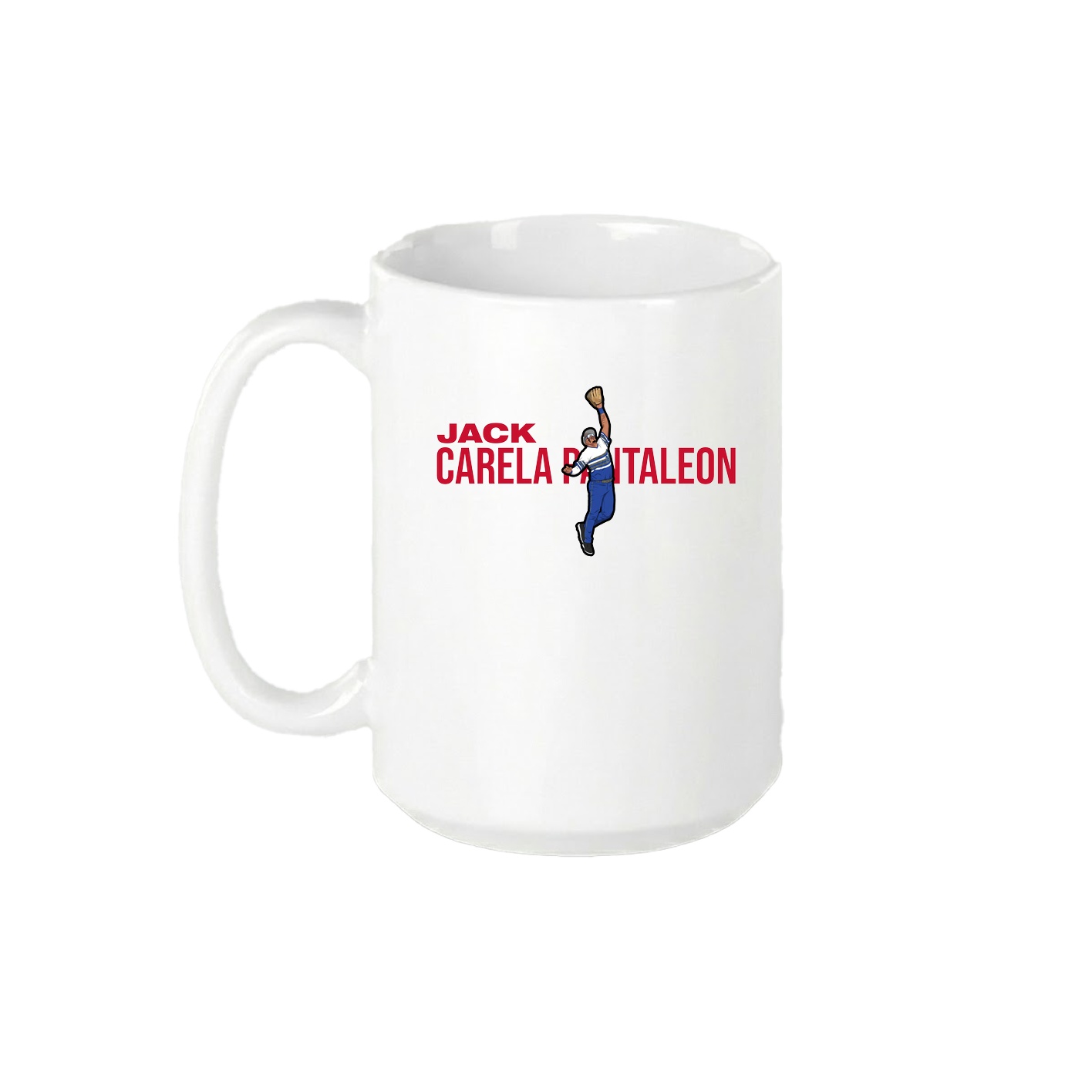 15oz Coffee Mug — Player Name in White