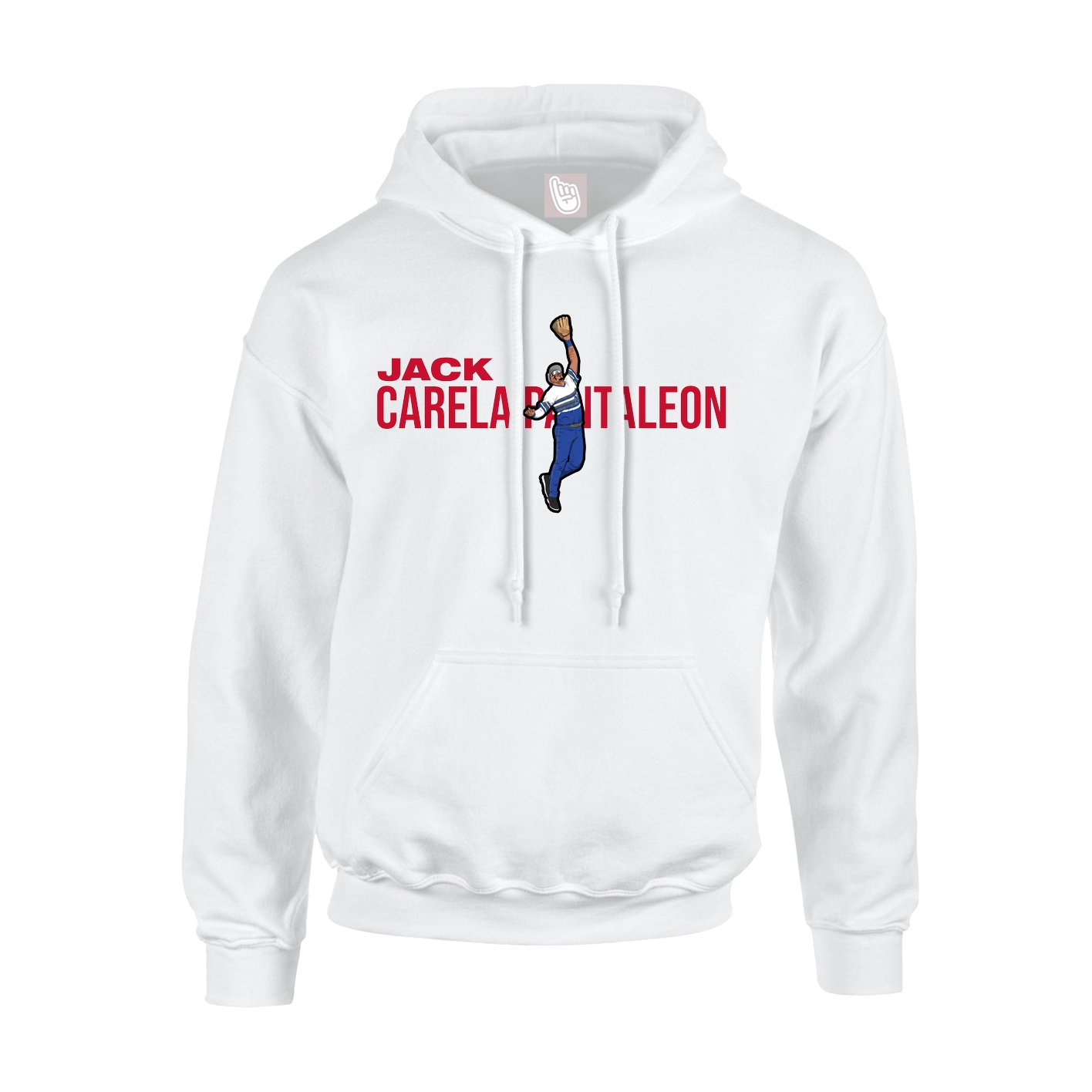 Youth Hoodie — Player Name in White