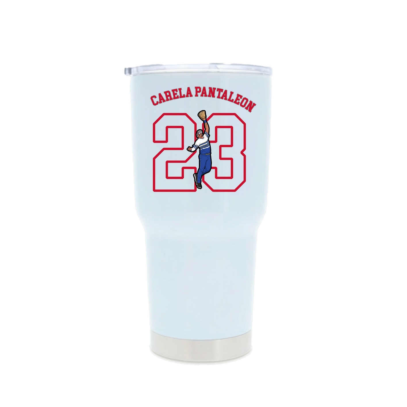 30oz Stainless Steel Tumbler — Shirsey Arch in White