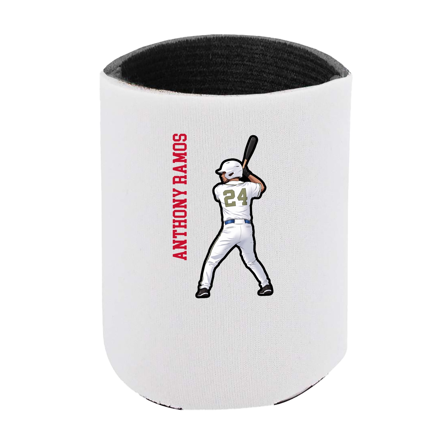 Can Holder — Name Vertical in White