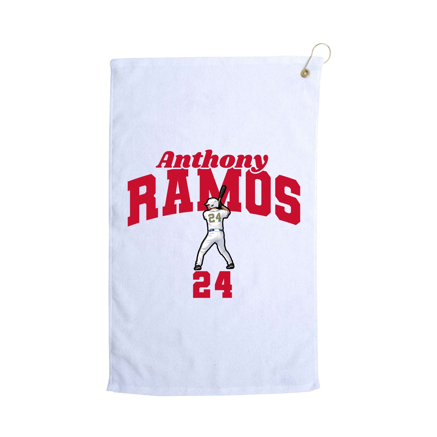 Golf Towel — Signature Arch in White
