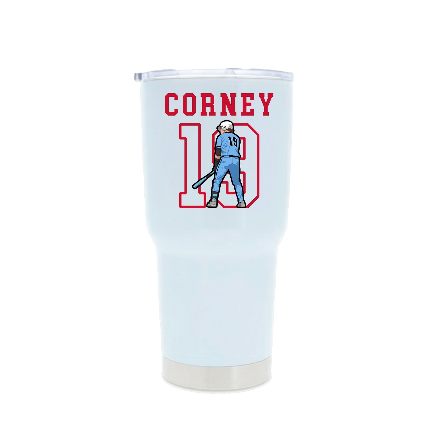 30oz Stainless Steel Tumbler — Shirsey in White