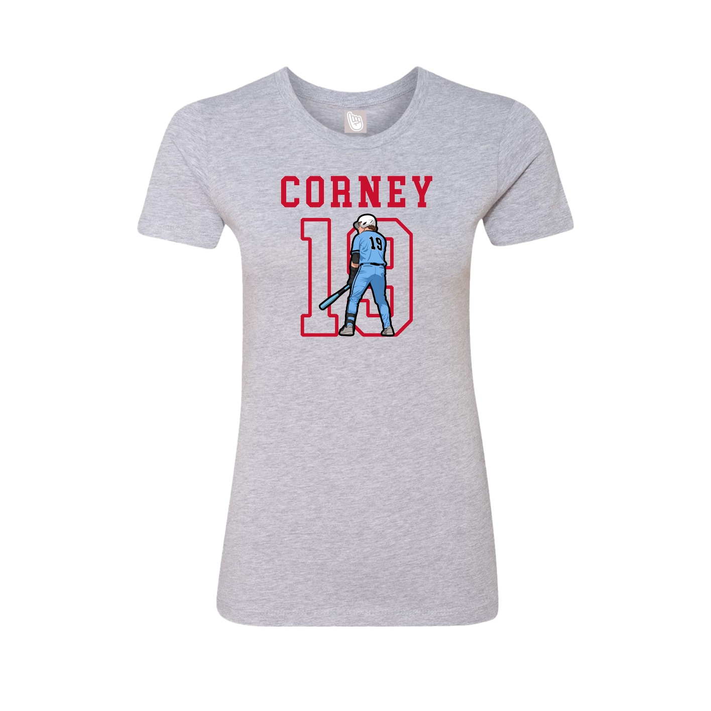 Fitted Women's Tee — Shirsey in Grey