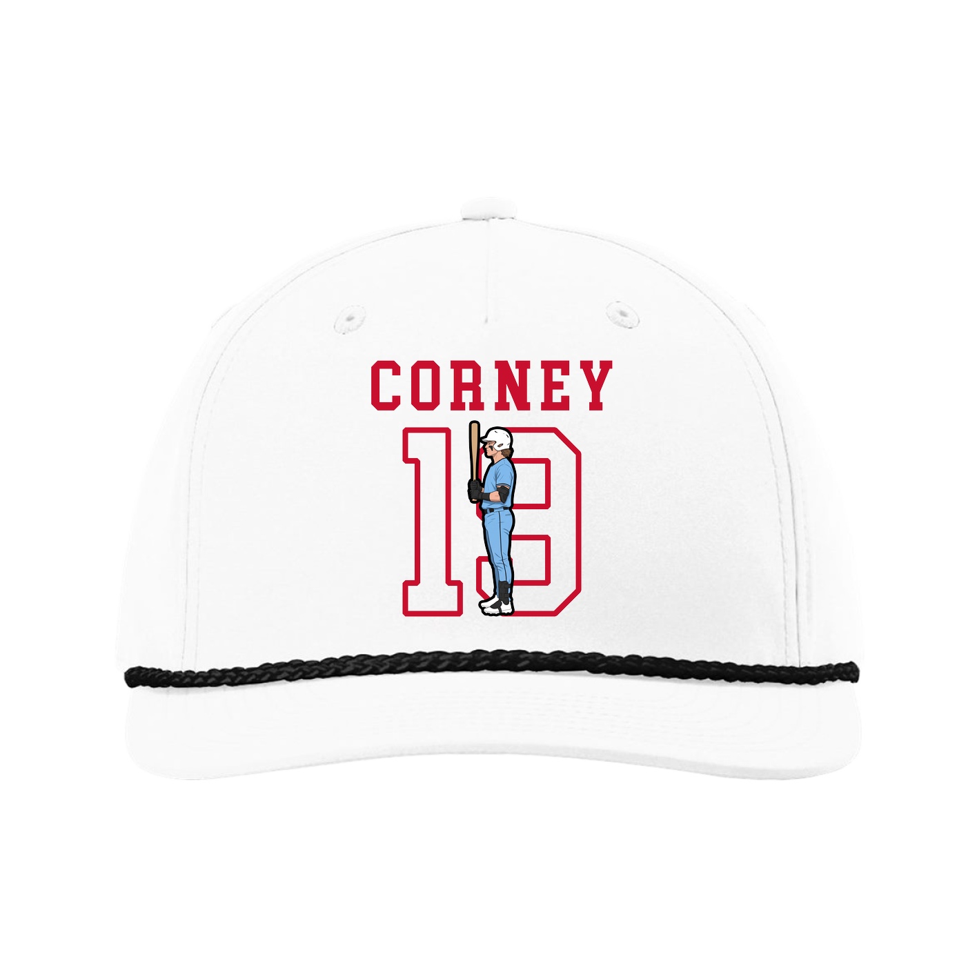 Five-Panel Classic Rope Cap — Shirsey in White