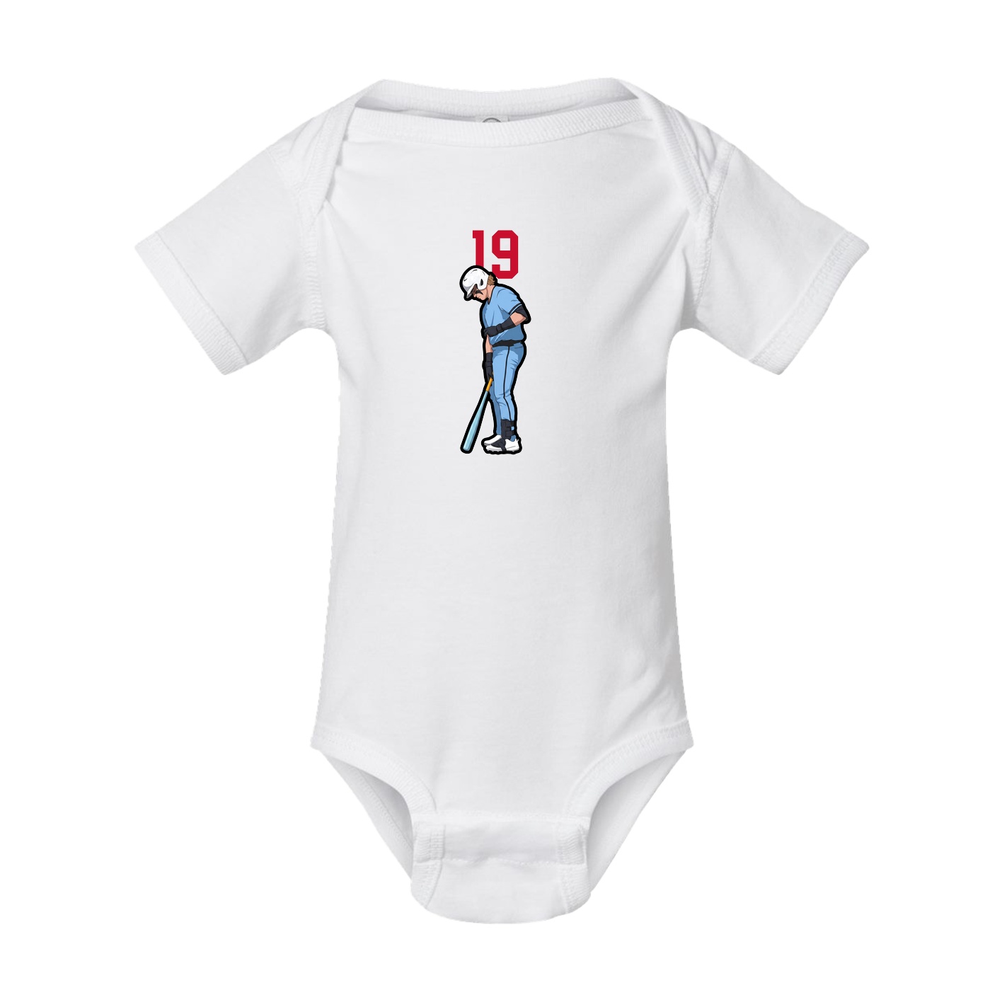 Baby Onesie — Number Top in White