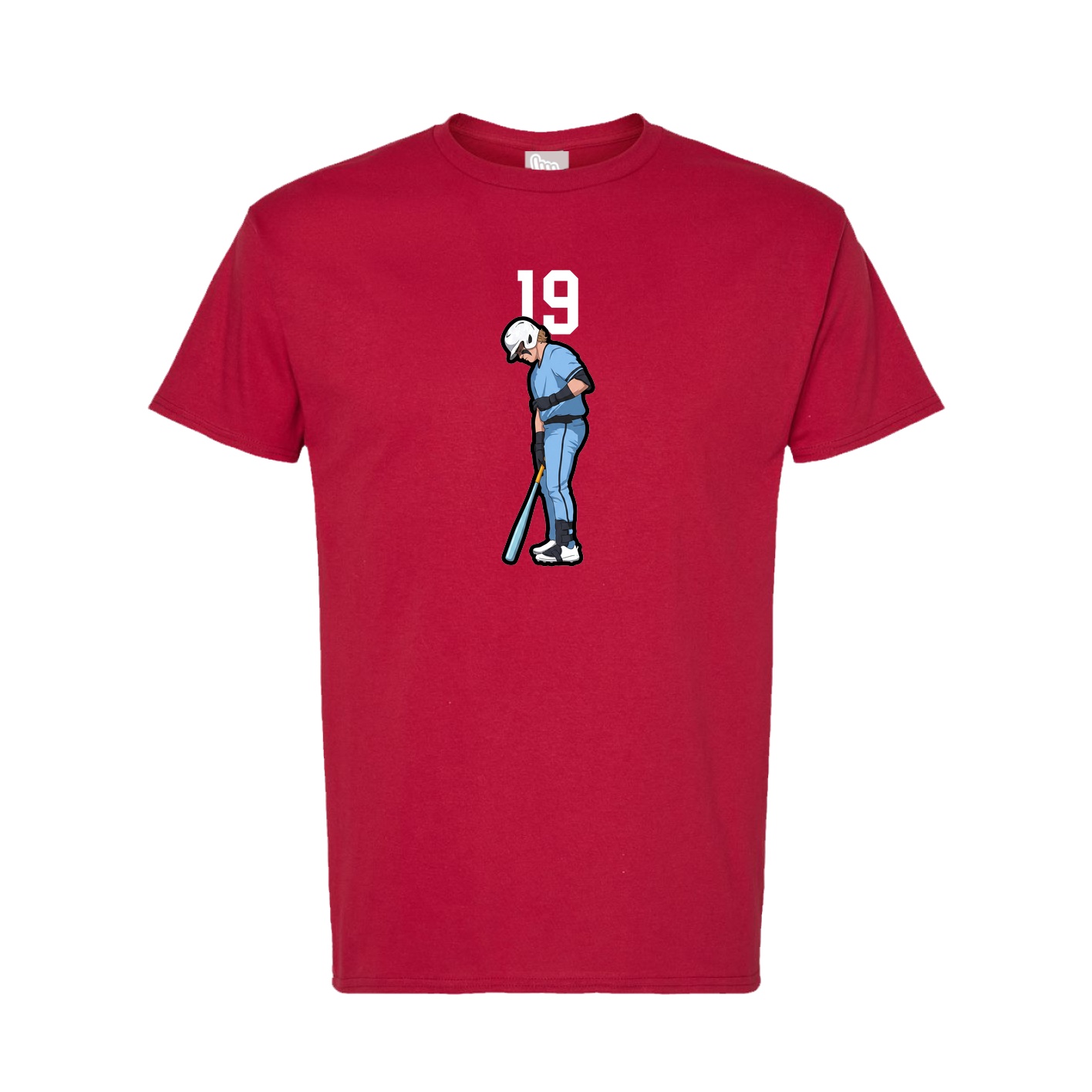 Tee — Number Top in Crimson