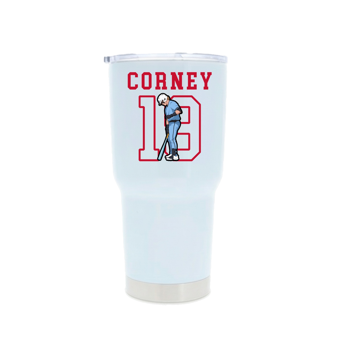 30oz Stainless Steel Tumbler — Shirsey in White