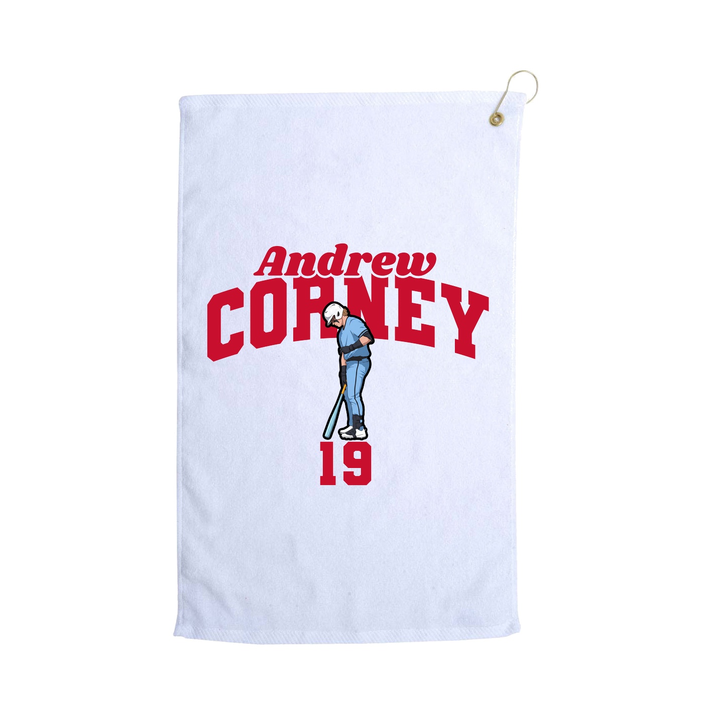 Golf Towel — Signature Arch in White