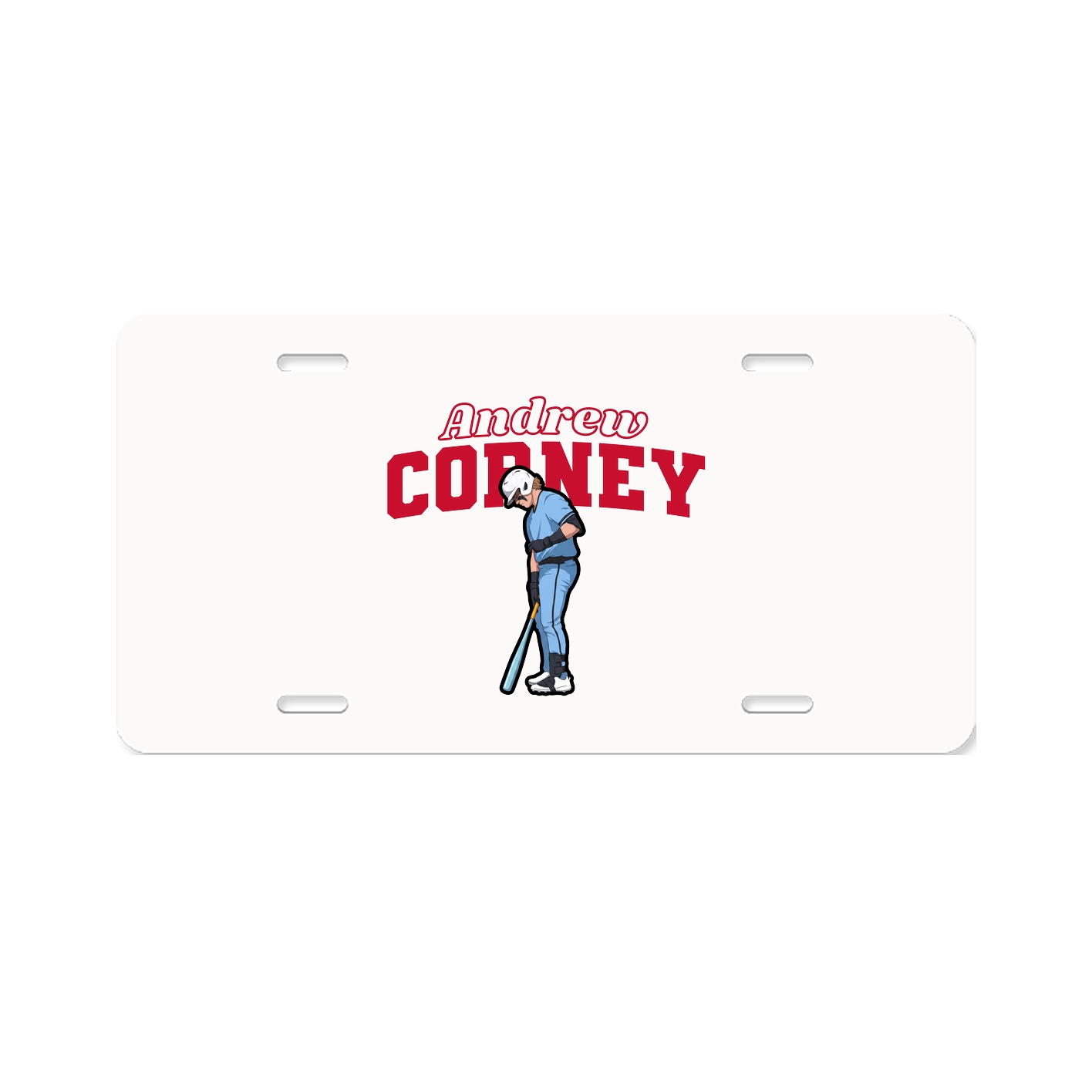 License Plate — Name Arch in Classic