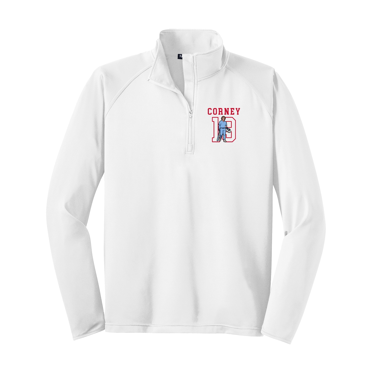 Q-Zip Pullover — Shirsey in White
