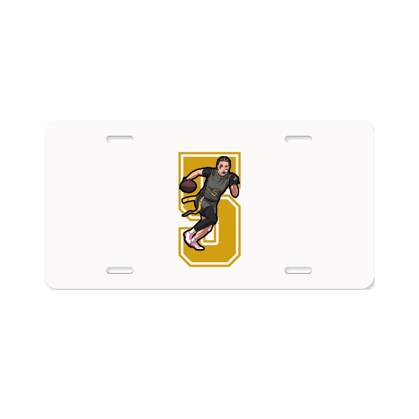 License Plate — Number in Classic