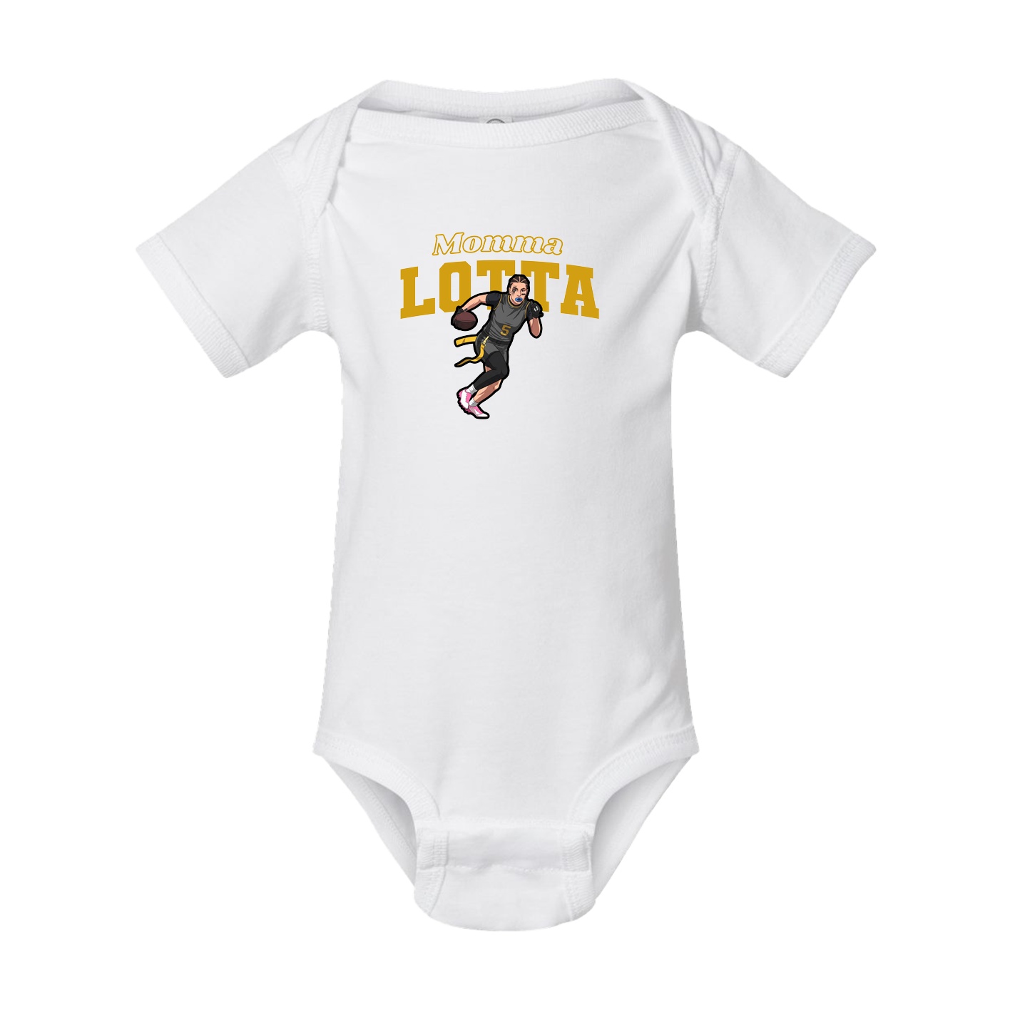 Baby Onesie — Mothers Day Block in White