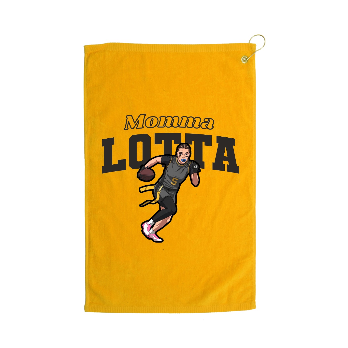 Golf Towel — Mothers Day Block in Gold