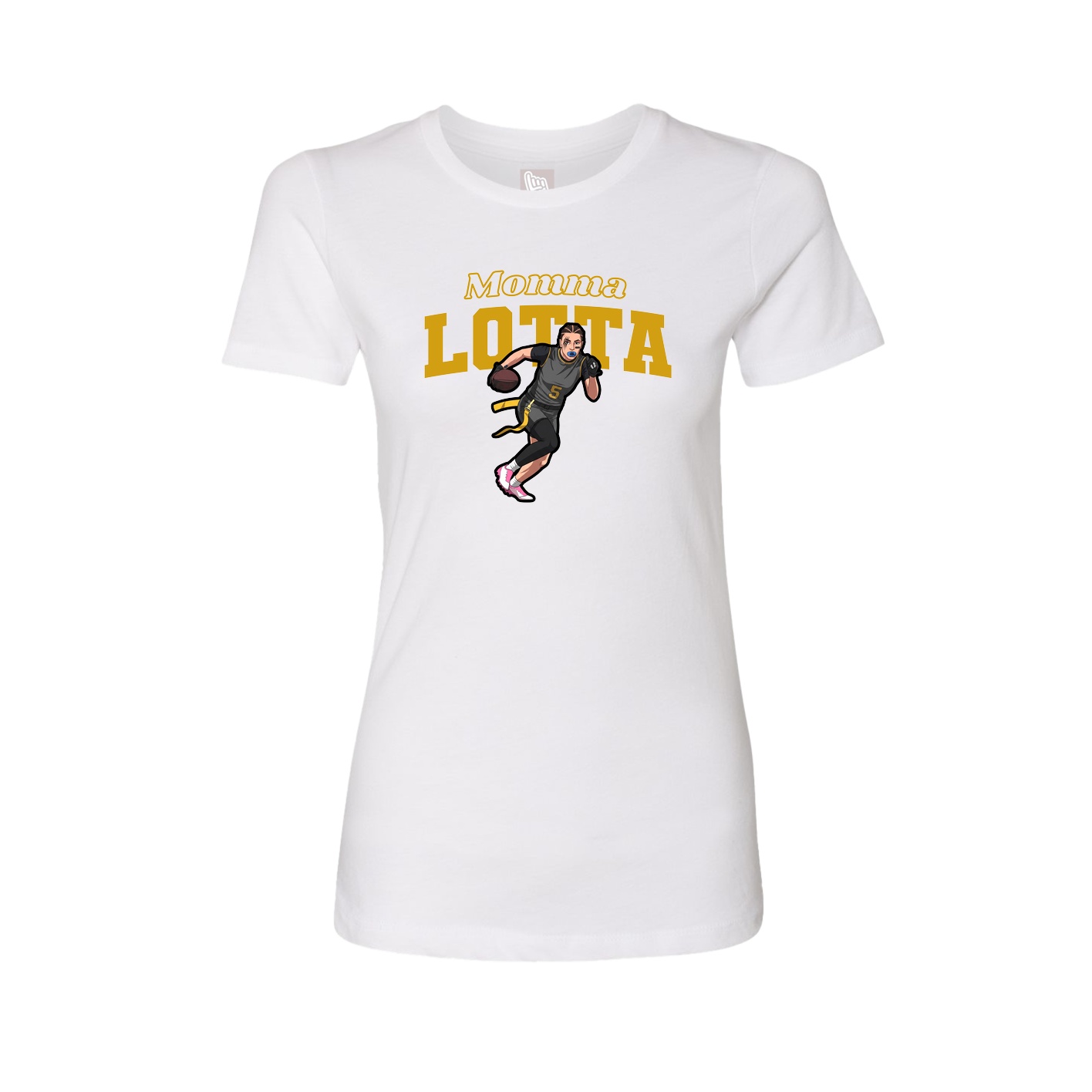 Womens Tee — Mothers Day Block in White