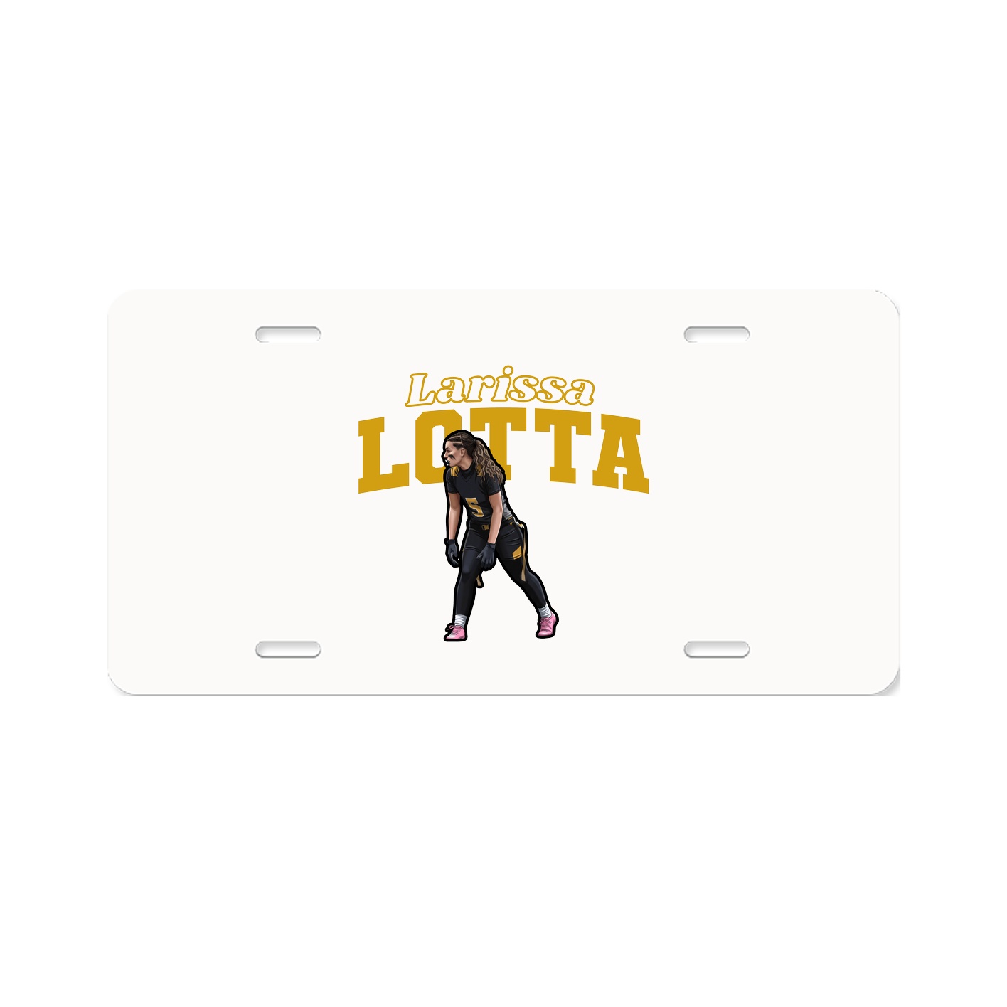 License Plate — Name Arch in Classic